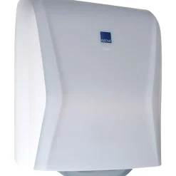 Dispenser, ABENA Technology by Hagleitner, hvid, plast, til håndklæderuller, hybrid - 1 stk