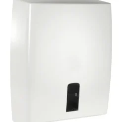 Dispenser, Classic Recycled, Midi, 12,5x31x39cm, hvid, plast, alle typer håndklædeark
