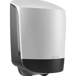 Dispenser, Katrin 82216, Midi 24x26,3x40,4cm hvid plast til håndklæderuller med centertræk