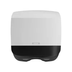 Dispenser, Katrin 88942, S, 13,5x30x30,3cm, hvid, plast, til alle håndklædeark