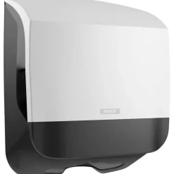 Dispenser, Katrin 88942, S, 13,5x30x30,3cm, hvid, plast, til alle håndklædeark