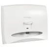 Dispenser, Kimberly-Clark Aquarius, 44x33,2cm, hvid, plast, til toiletsædepapir