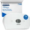 Dispenser, Kimberly-Clark Aquarius, Midi, 13,3x46,4x27,4cm, hvid, til toiletpapir med centertræk - 1 stk