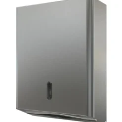 Dispenser neutral Maxi 11,5x27x36cm grå rustfrit stål til alle typer håndklædeark