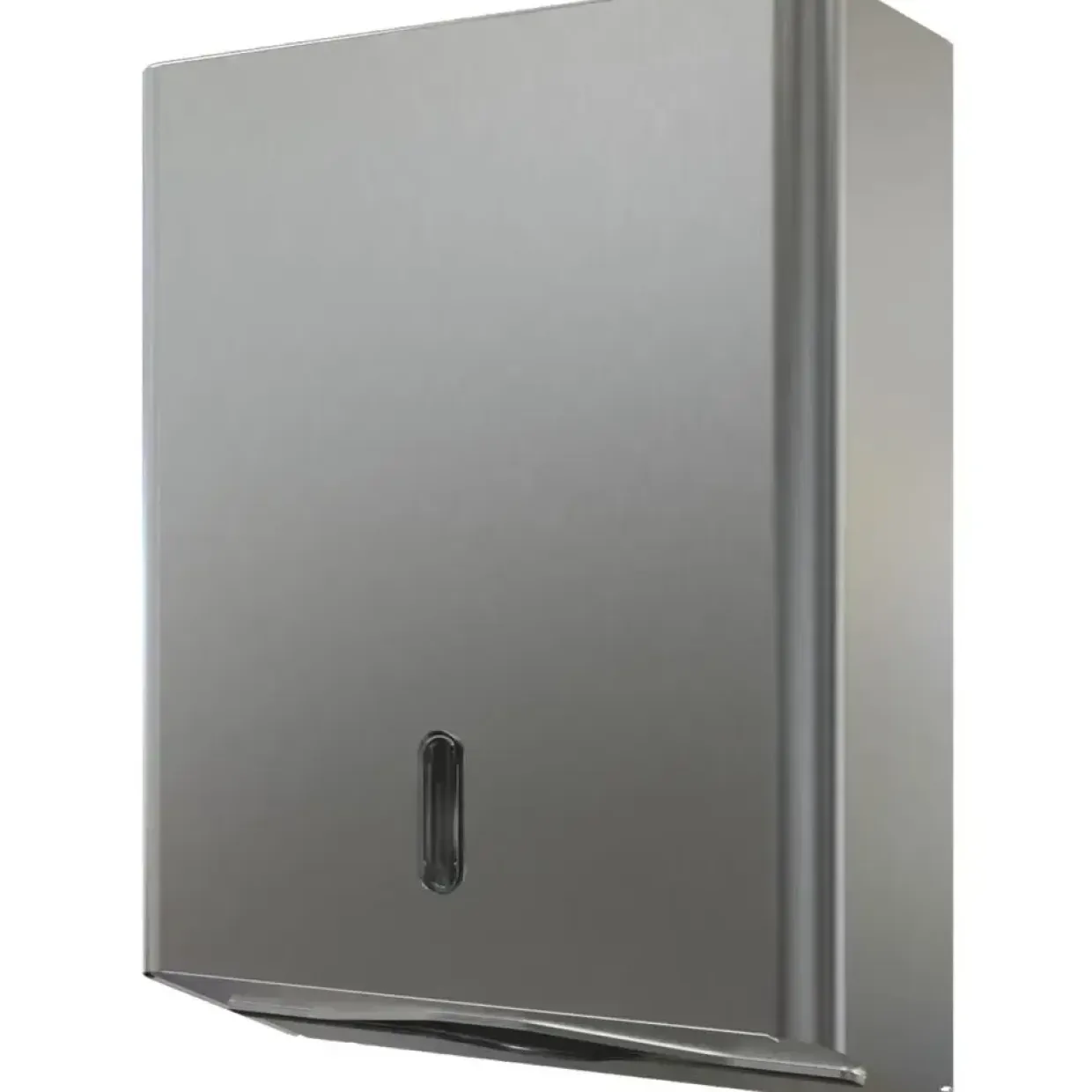 Dispenser neutral Maxi 11,5x27x36cm grå rustfrit stål til alle typer håndklædeark