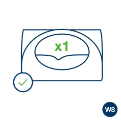 Dispenser til aftørringsklude Tork 655100 Small Pack W8 - hvid