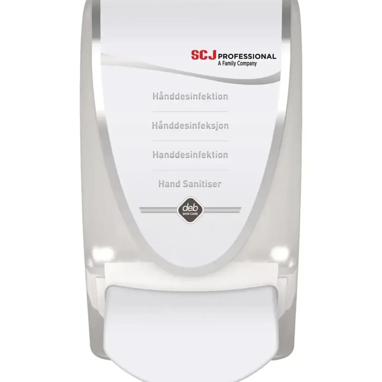 Dispenser til hånddesinfektion SCJ Professional 1000 ml hvid manuel 0,7 ml pr. dosering