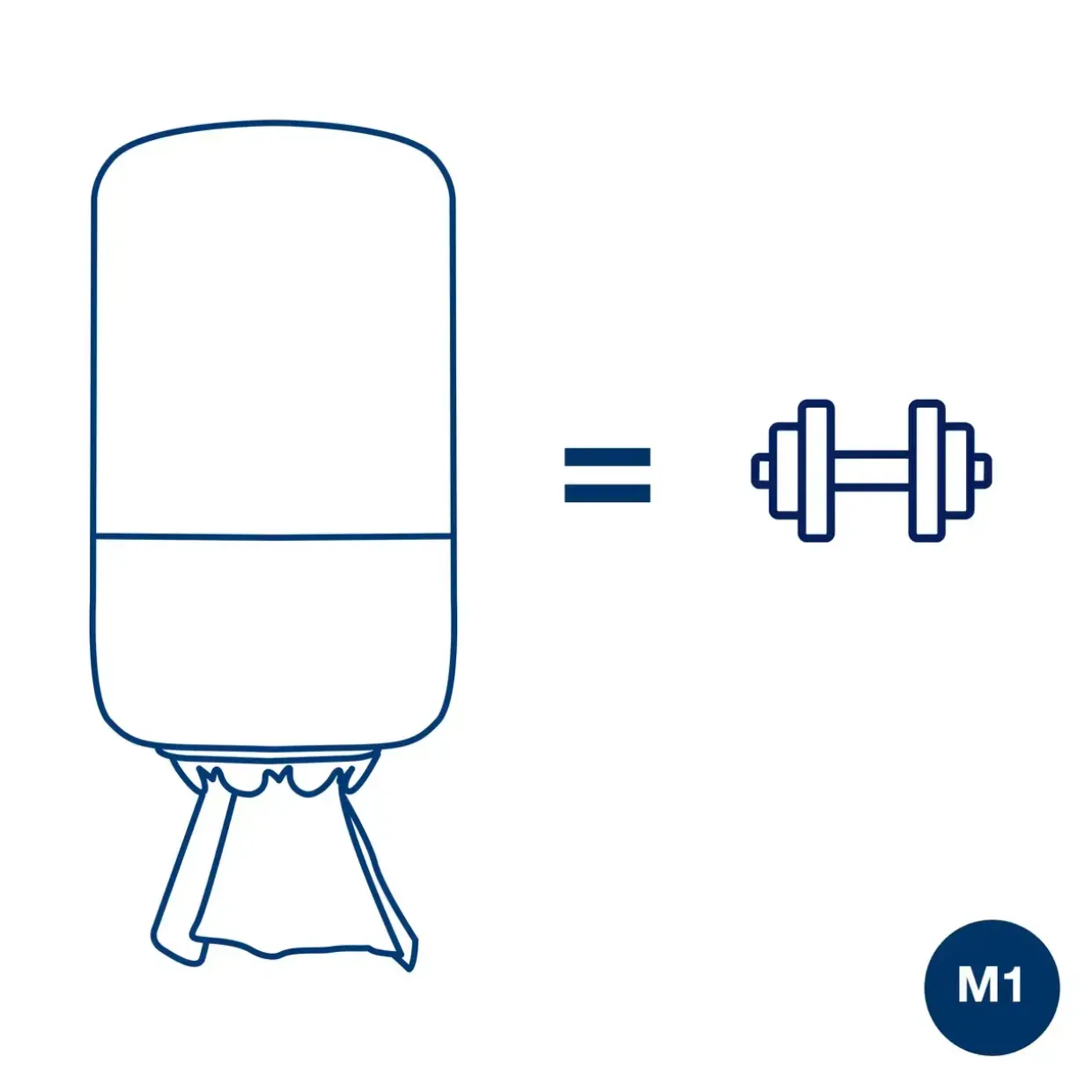 Dispenser Tork M1 558008 sort - til mini håndklæderuller