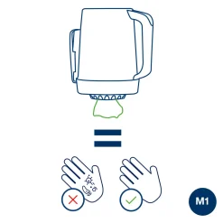 Dispenser Tork M1 - 658002 til mini håndklæderuller hvid mini