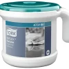 Dispenser, Tork 473186 M4, 27,8x23,6x22,2cm, blå, plast, til håndklæderuller med centertræk