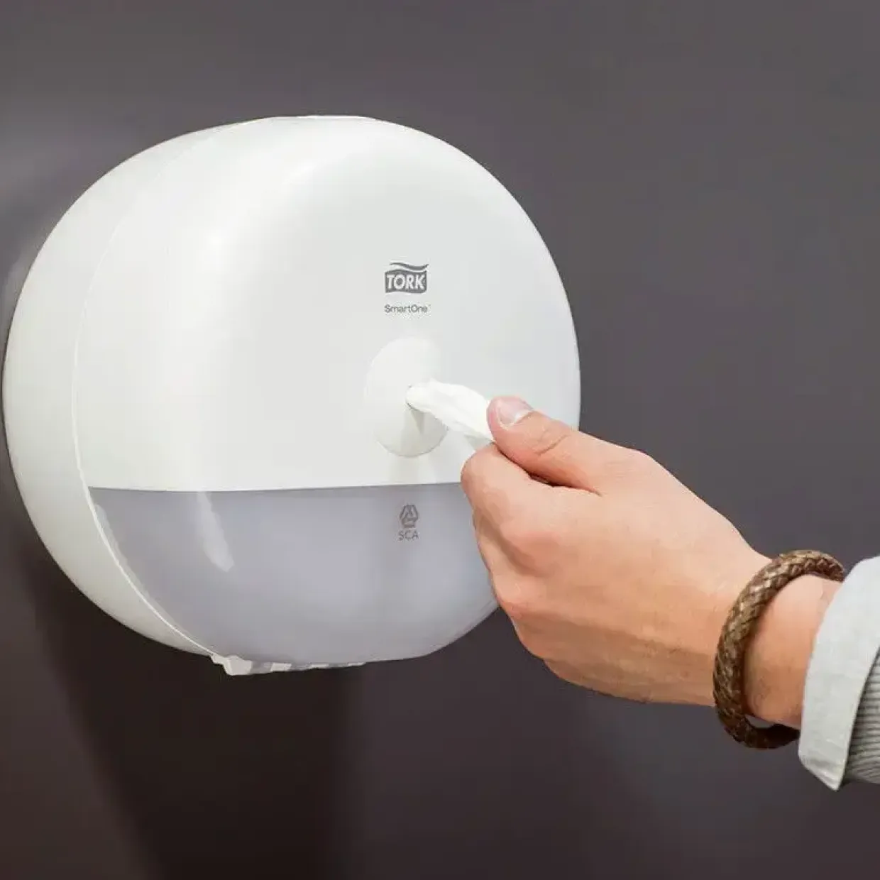 Dispenser - Tork 681000 - Smartone mini - hvid - t/toiletpapir