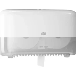 Dispenser, Tork T7, 36x20,7x13cm, hvid, plast, til 2 ruller toiletpapir