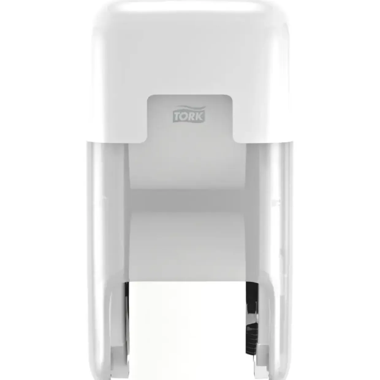 Dispenser, Tork 558041, T7, 17,1x32,3x17,4cm, hvid, plast, til 2 ruller toiletpapir