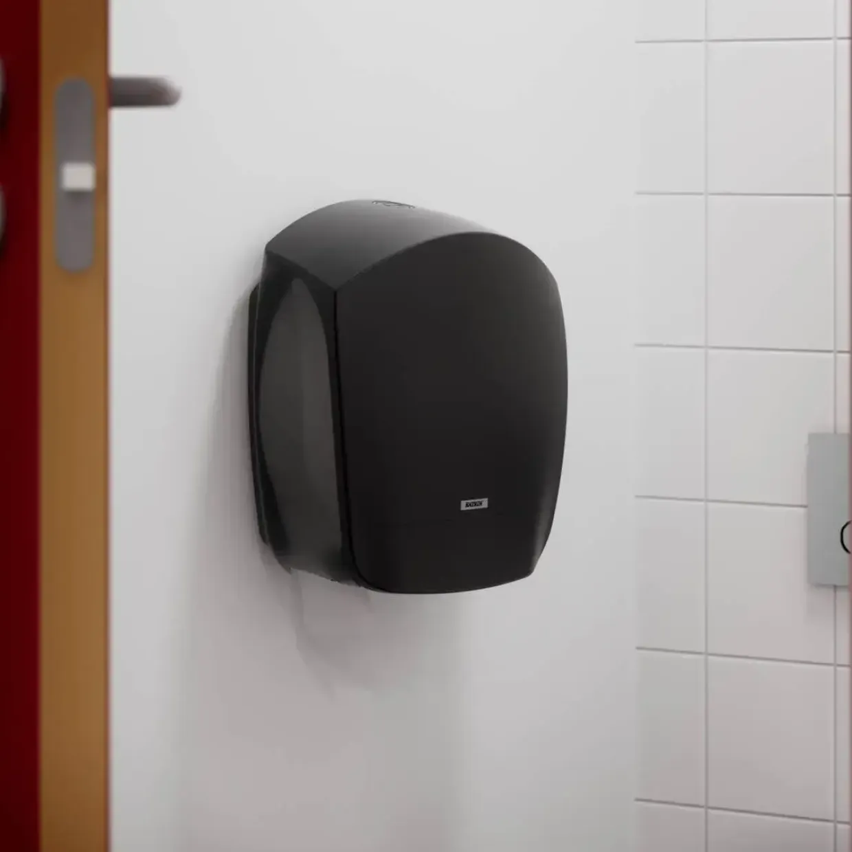Dispenser t/toiletpapir, Katrin 82186, Inc Gigant L sort plast *RESTSALG*