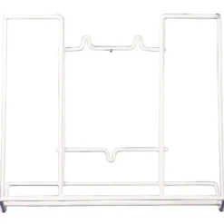 Dispenser, 10,5x27x22,5cm, hvid, metal, til håndklædeark