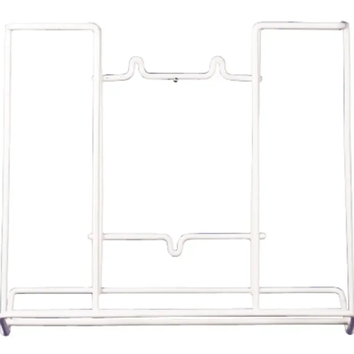 Dispenser, 10,5x27x22,5cm, hvid, metal, til håndklædeark