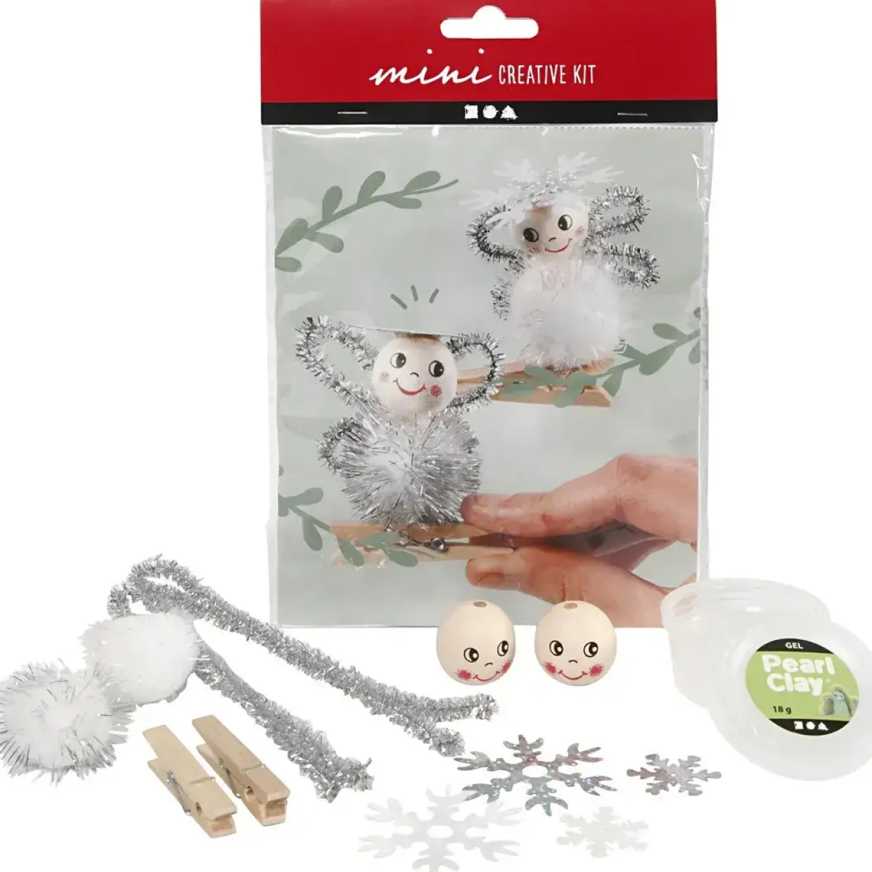 DIY julepynt kreativt minikit - engle 1sæt