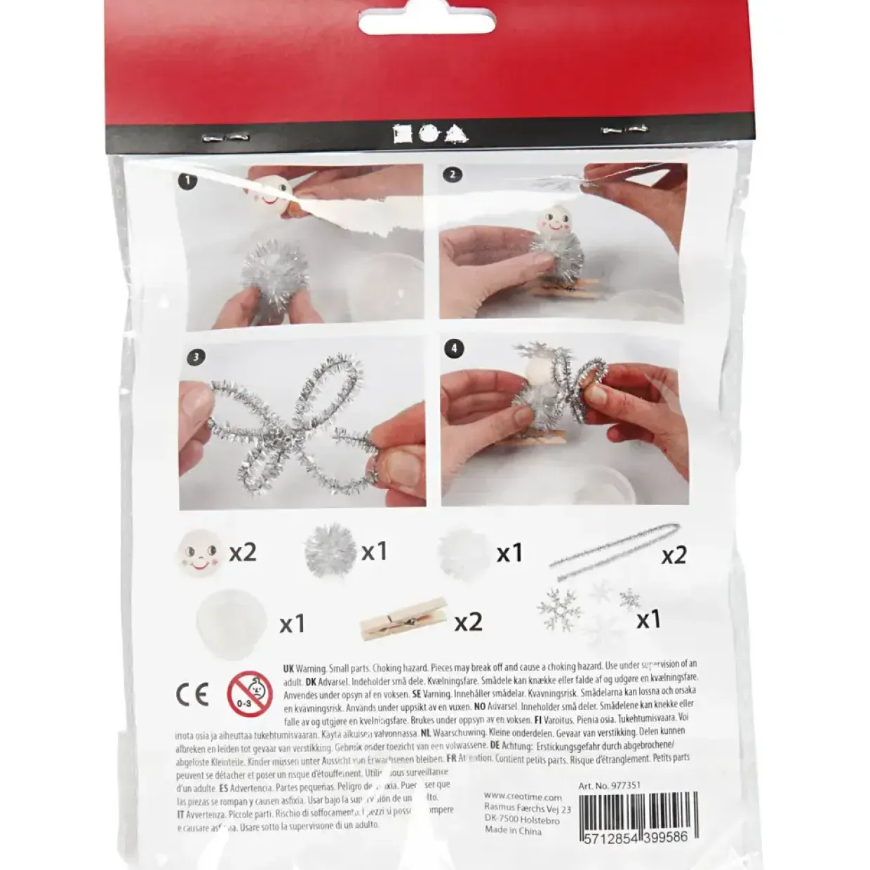 DIY julepynt kreativt minikit - engle 1sæt