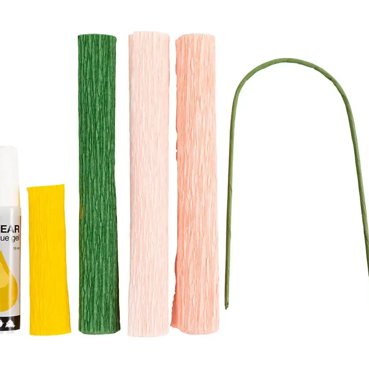 DIY Kit Crepepapir Pæon Stræk crepe: 180% 105 g