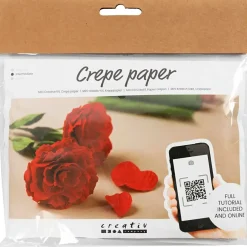 DIY Kit Crepepapir Roser Stræk crepe: 180% 105 g