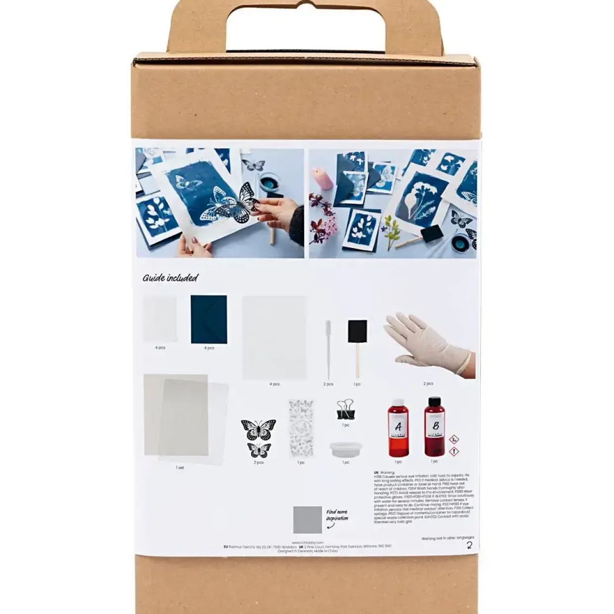 DIY Kit Cyanotypi, blå - 1 pk