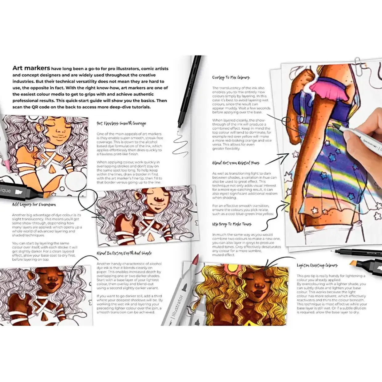 DIY Kit Illustration Eventyrlig farvelægning ass. farver