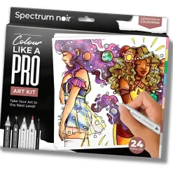 DIY Kit Illustration Eventyrlig farvelægning ass. farver
