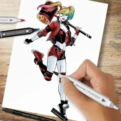 DIY Kit Illustration Harley Quinn ass. farver