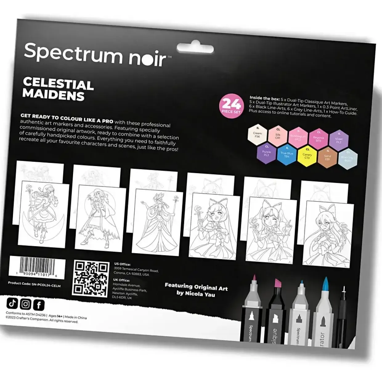 DIY Kit Illustration Himmelske jomfruer ass. farver