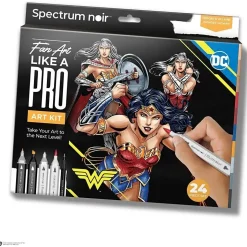 DIY Kit Illustration Wonder Woman ass. farver