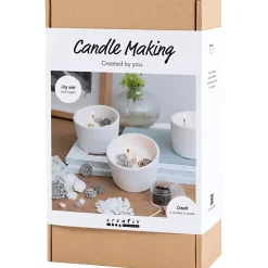 DIY Kit Lysstøbning | Rose, beige, hvid, creme | 1 pk.