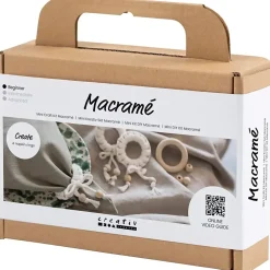 DIY Kit Mini Macramé Servietring off white
