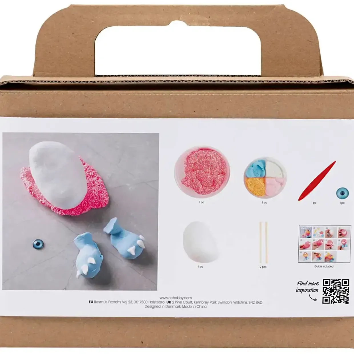 DIY Kit Mini Modellering Monster Freddy pink neon