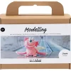 DIY Kit Mini Modellering Monster Sally lys pink