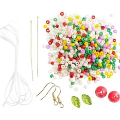 DIY Kit mini Smykker Elastikarmbånd og ørering