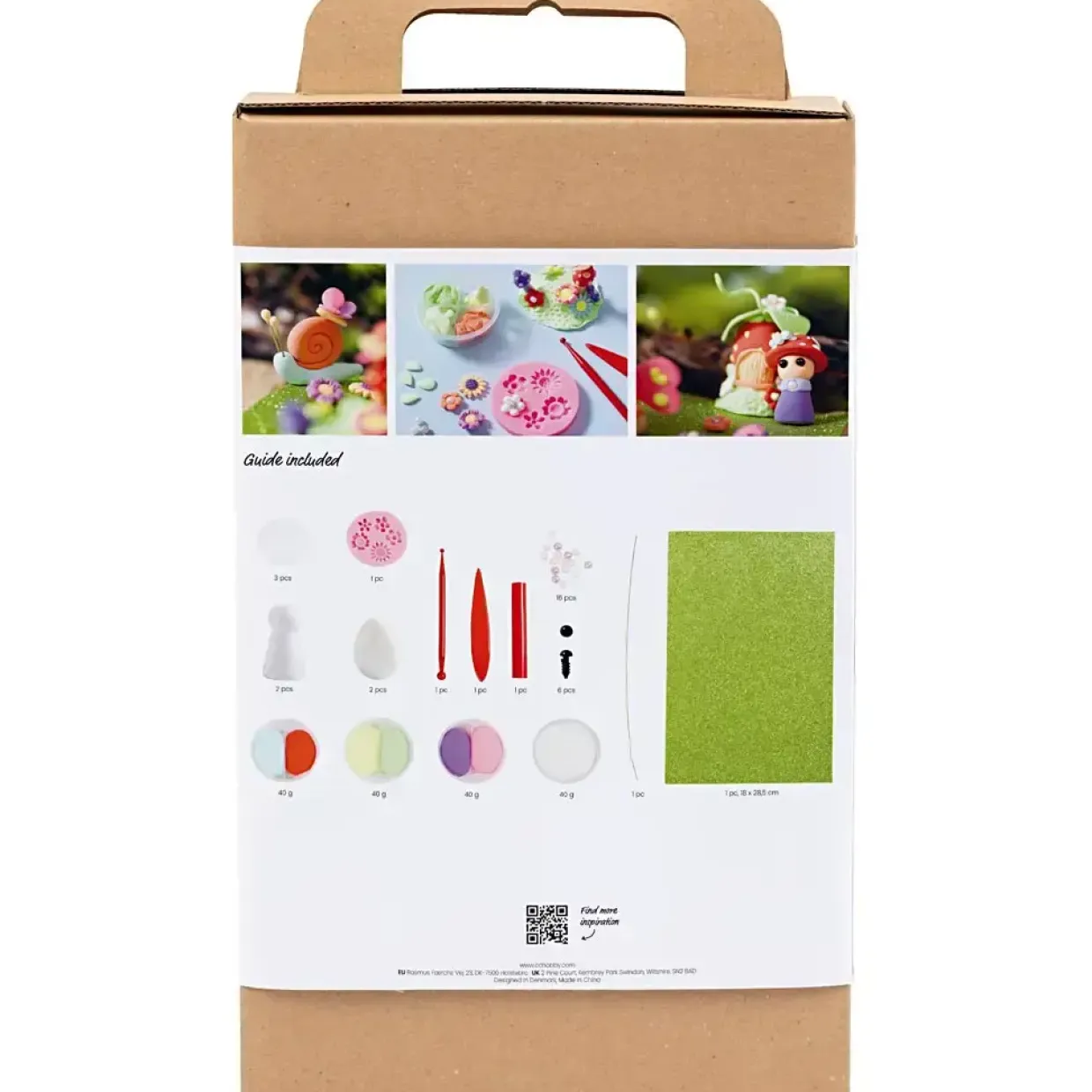 DIY Kit Modellering, Fe, pastelfarver - 1 pk