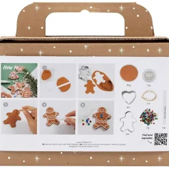 DIY Kit Modellering, Småkagefigurer, mellem brun