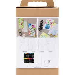 DIY Kit Oliepastel | Blomster, ass. farver | 1 pk.
