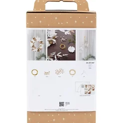 DIY Kit Papirpynt, Krans, hvid, lys natur