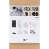 DIY Kit Resin Støbning, Konkylie, sort, hvid - 1 pk