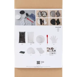 DIY Kit Resin Støbning, Konkylie, sort, hvid - 1 pk