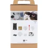 DIY Kit Resin Støbning, Musling, sort, guld - 1 pk