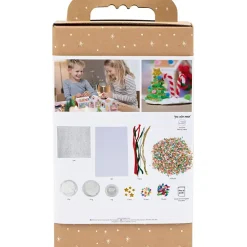 DIY Kit Rørperler, Julehuse, ass. farver, 1 pk.