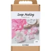 DIY Kit Sæbefremstilling | Blomster, rosa/pink | 1 pk.