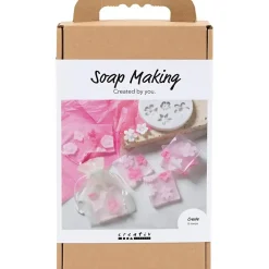 DIY Kit Sæbefremstilling | Blomster, rosa/pink | 1 pk.