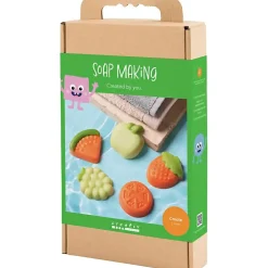 DIY Kit Sæbefremstilling, Frugt, grøn, orange, 1 pk.