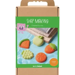 DIY Kit Sæbefremstilling, Frugt, grøn, orange, 1 pk.