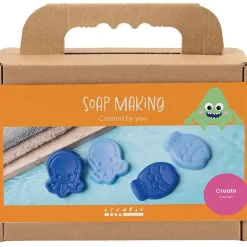 DIY Kit Sæbefremstilling, Havdyr, blå, 1 pk.