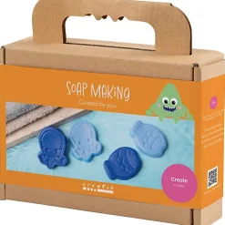 DIY Kit Sæbefremstilling, Havdyr, blå, 1 pk.