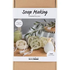 DIY Kit Sæbefremstilling | Loofah, olivengrøn | 1 pk.